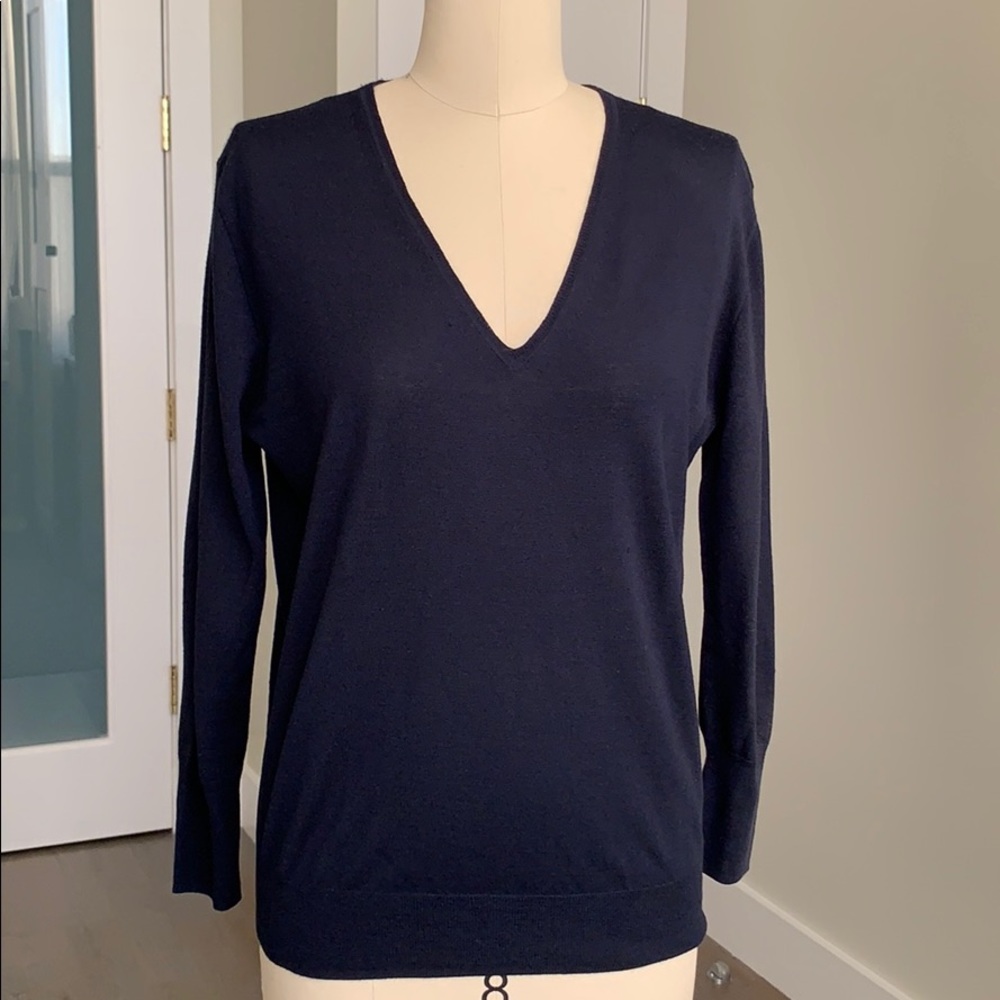 J. Crew Navy Merino Sweater